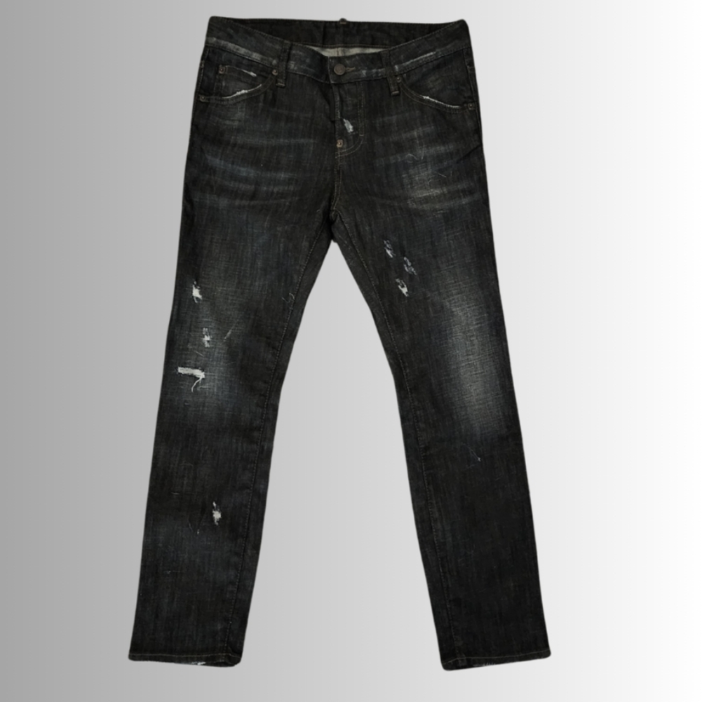 Dsquared2 Mid-Rise Distressed Cool Girl Jean